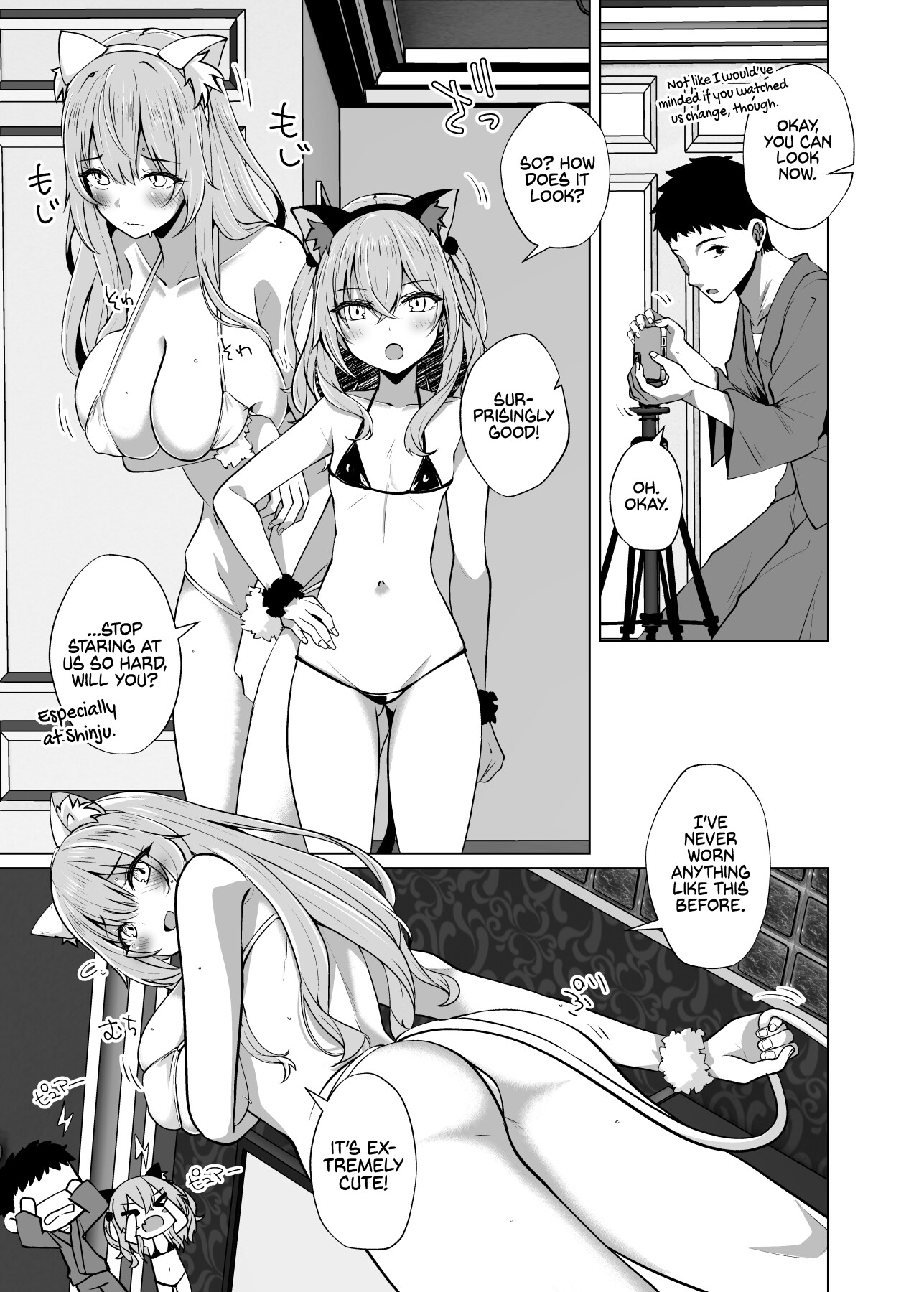 Hentai Manga Comic-Fucking Two Cosplayers for Free as We Pretend We're Streaming a Cucking Session-Read-6